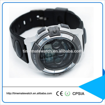 Customized Silicone Strap Electronics Sports Watch With Cold Light For Children Kids