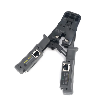 Professional Network Cable Crimping, Piling, Stripping, and Testing Tool Set
