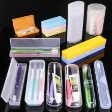 Wholesale Factory PP Plastic Travel Electric Bamboo Toothbrush Case Kids UV Toothbrush Holder Portable Bathroom Dental Floss Box