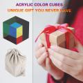 Cubo acrilico multi colore originale apice per regalo