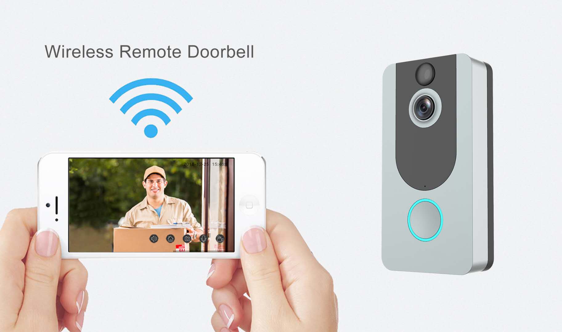 Smart V7 Doorbell Home Security Camera Doorbell