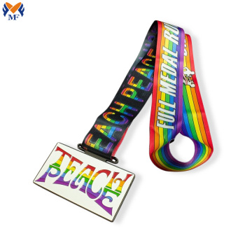 Victory Medal Ribbon Metal Rainbow Medal til salgs