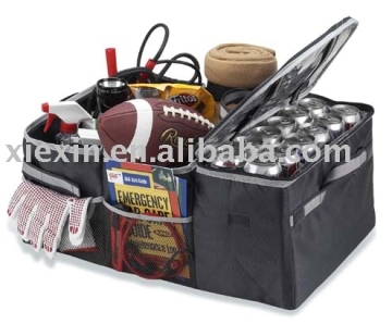 Trunk cooler organizer