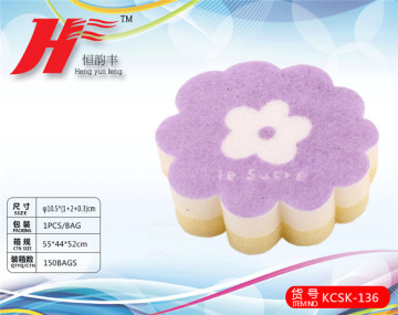 Super Soft Rich Bubble Colorful Kitchen Cleaning Sponge /KCSK-136