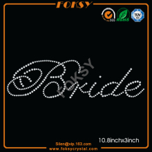 Bride rhinestone heat transfer designs