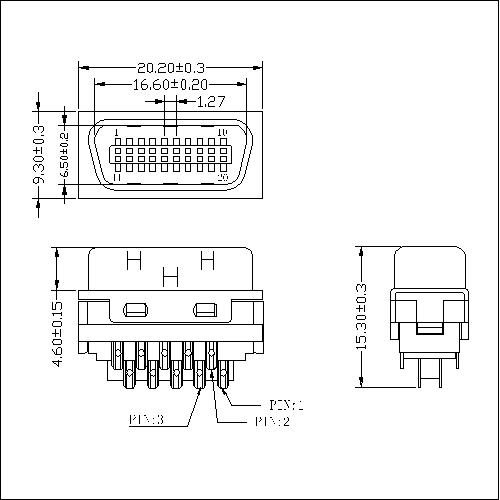1.27mm Series 20P Cable Plug Connector Solder 1.27mm Series 20P Cable Plug Connector Solder