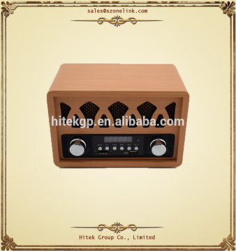 Latest innovative products MDF+PVC retro radio cd player import from china