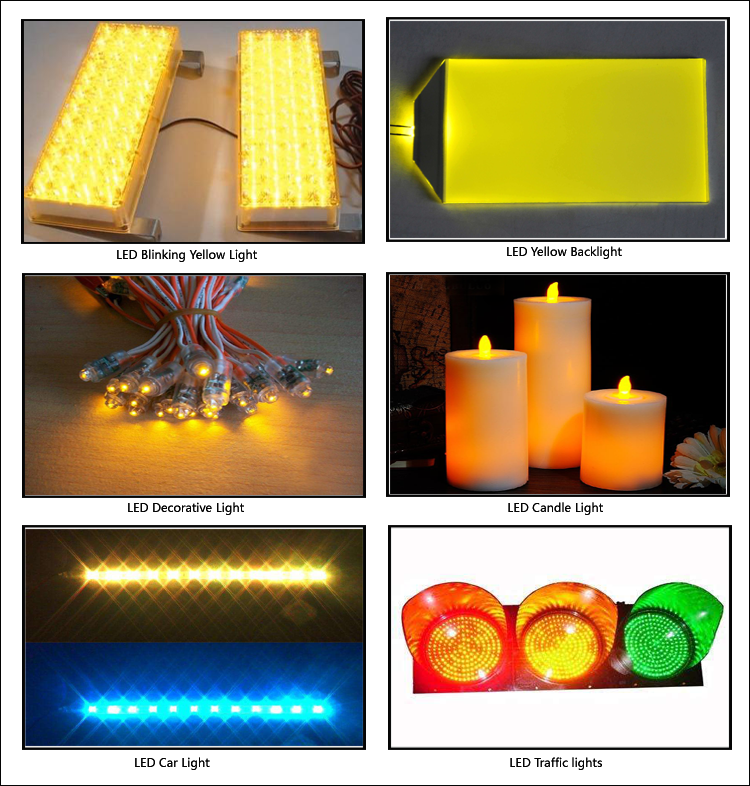 Amber led & Yellow LED application