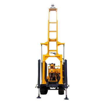 crawler mounted hydraulic drilling rig with 200m drilling depth