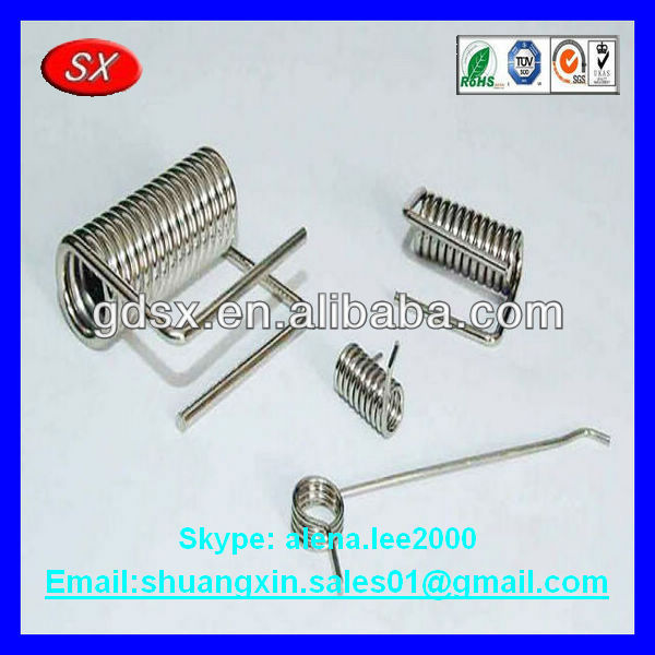 Customized stainless steel music wire adjustable torsion spring clip torsion metal spring for sofa factory