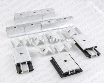 Adjustable clamps for thin solar film panels mounting