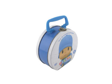 metal lunch box, tin lunch box, tin box with handle