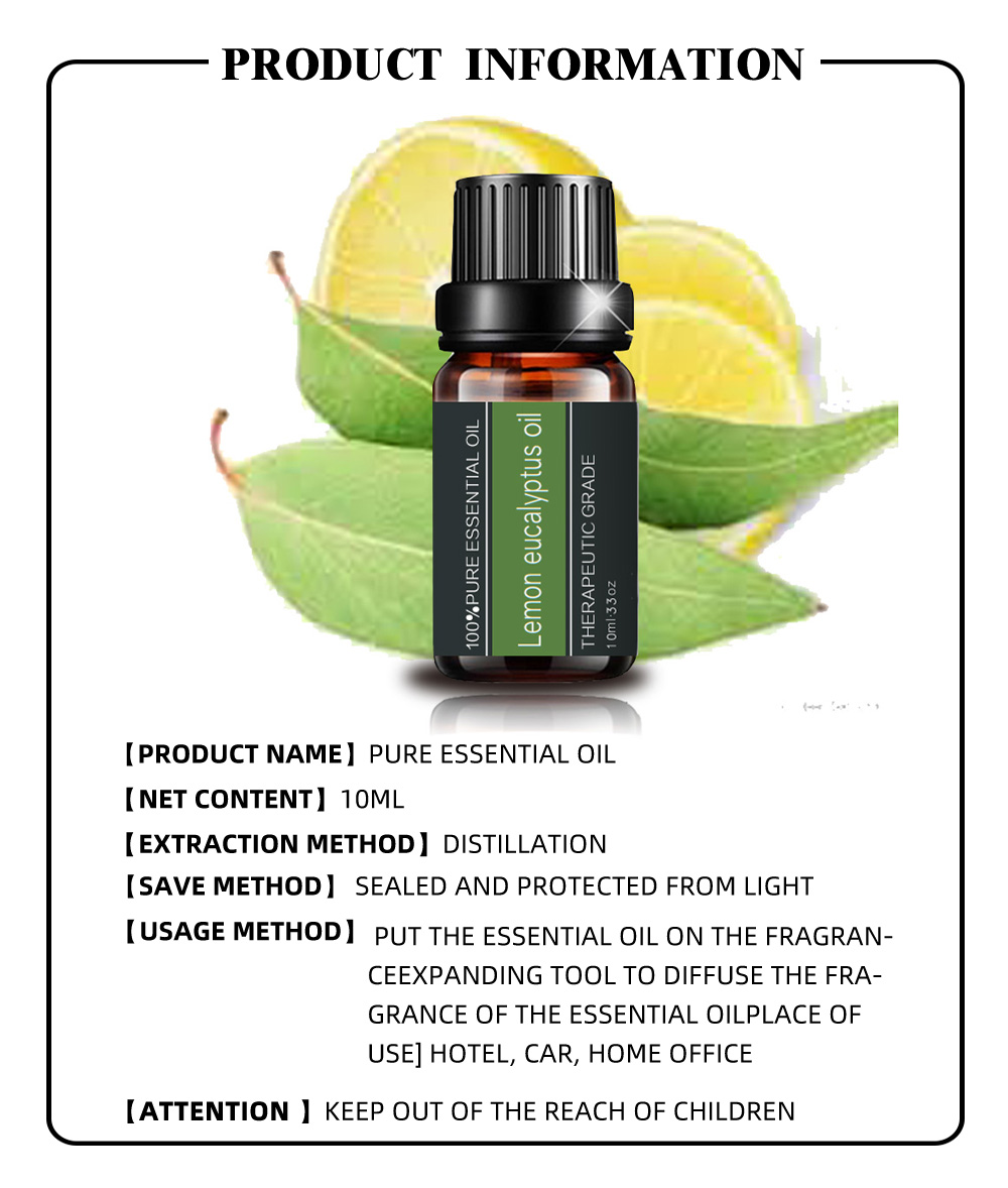 100% puro aromaterapia de aceite esencial Set-6 Pack, 10 ml