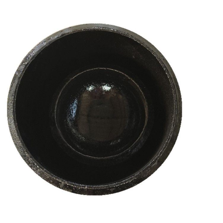 SCH 40 8INCH Black seamless End Cap