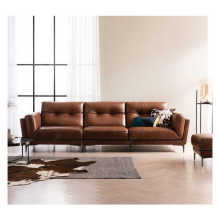 High Quality Cheap 3-Seater Industrial Leather Sofa for Living Room