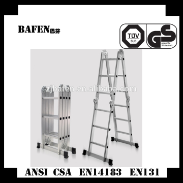 Aluminum adjustable step ladder