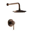 Ensemble de douche cascade de style en laiton antique mélangeur caché de douche de pluie pour salle de bain