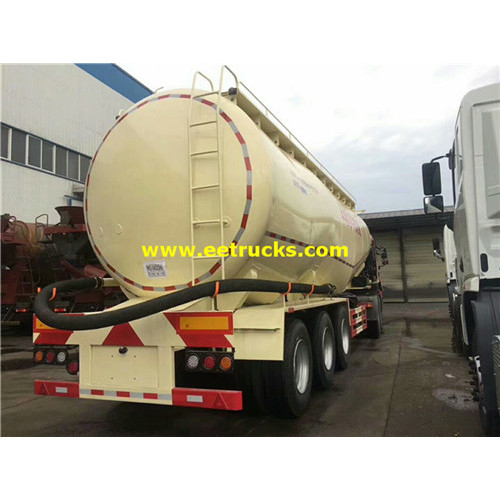 Remolques de tanque de polvo seco Tri-axle 45000L