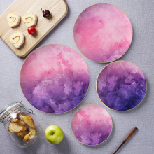 Factory Wholesale Pink Bone China Dinnerware Set - Plates and Dessert Plates