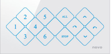 N2 touch screen remote control receivers and transformer for motorized curtain /roller blinds and venetain blind