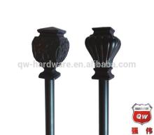 3/4" Drapery hardware decorative drapery rod set steel curtain rod 48-84" ORB/Pewter/Bronze