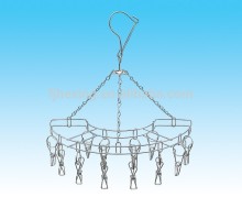 2015 Hot scarf hanger with clip sky hanger stainless clip hanger