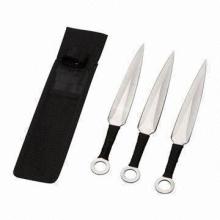 Throwing Knifes, Made of 2Cr13 Stainless Steel, Packaged by Nylon Bag, Throwing Knives