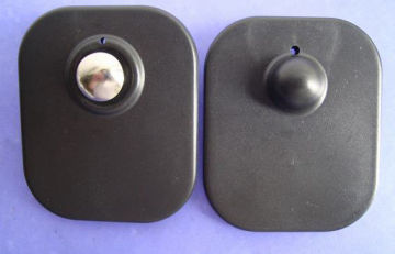 Black Rf Security Tag , Large Square Secure And Reusable Eas Security Tag