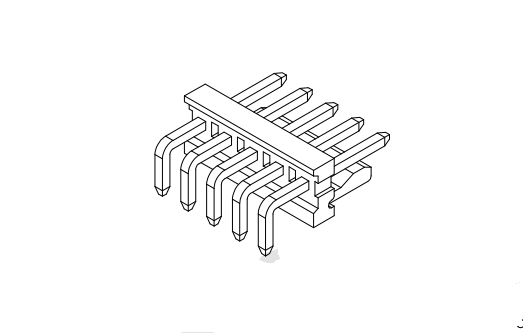 3,96mm Pitch 90 ° Series Connector Series DW3961R-XP