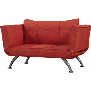 الساقين المعدنية الأحمر النسيج كرسي أريكة السرير