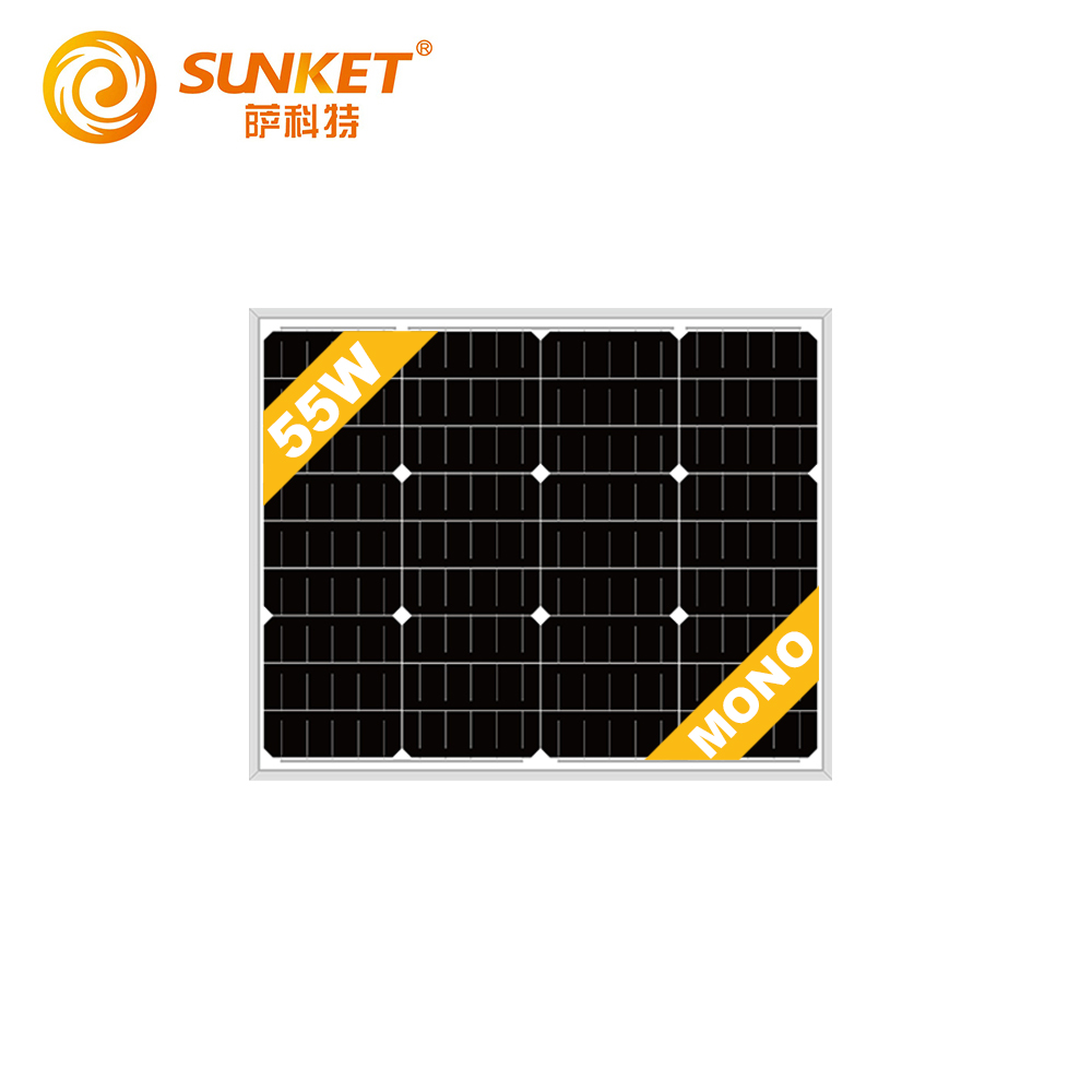 Panel solar 60W 55W dengan kecekapan tinggi