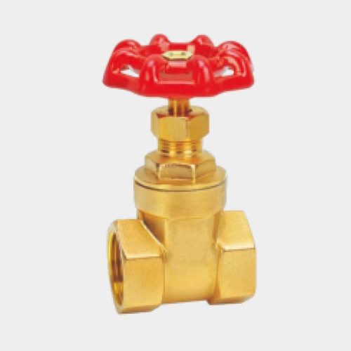 A commonly used brass gate valve