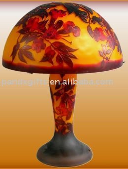 antique red glass lamps