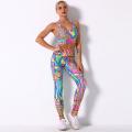 Digital Sublimation Printed Yoga pant Set