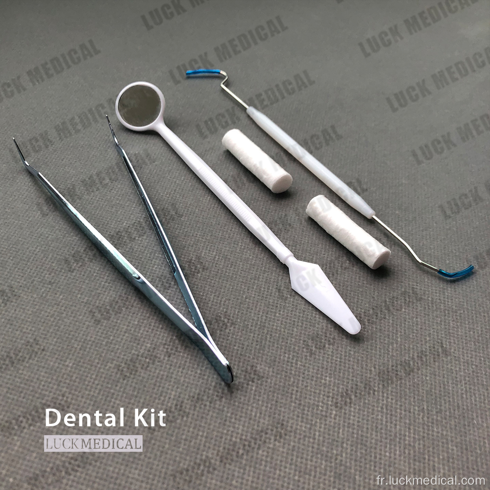 Kit d&#39;examen des instruments dentaires jetable