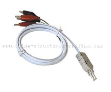 4 Pole Test Cord With Alligator Plugs