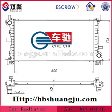 Engine cooling system radiator