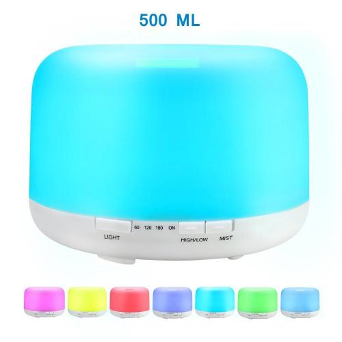500ml Mini Glass Wood Diffuser Eltrasonic Humidifier