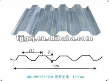 Steel structural floor deck YX50-180-720