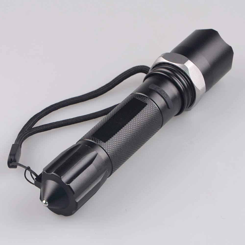 2 in 1 dual led light source outdoor camping scorpion hunting torch zoomable white uv 395nm ultraviolet flashlight