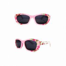 Fashionable Children's Sunglasses, Nontoxic, Customized Brands and Logos are Welcome