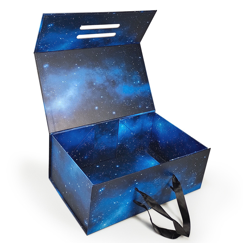 Nueva caja de zapatos de diseño cajas de regalo magnéticas plegables