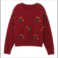 Dark Red Batwing Sweater Wholesale