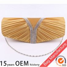 Fashion designer crystal gold party bag evening bag