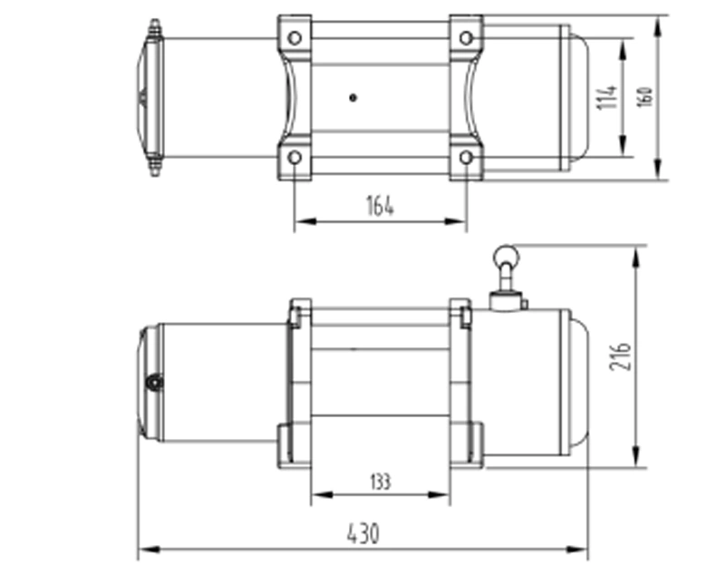 Ce Certificate Top Quality 4WD 6000 Lbs Electric Winch 12V