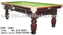 standard snooker table made by Slate and MDF