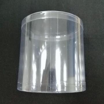 Customized sizes plastic clear cylinders tube containers with lids