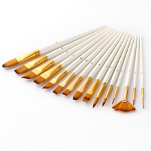 China Factory Art Supply 12pcs Acrylic Paint Brushes for Artists