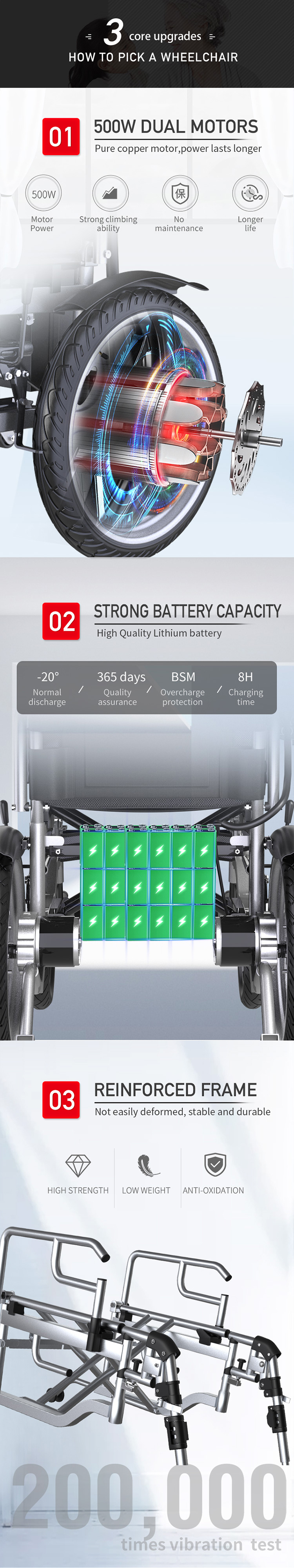 aluminum mobility scooters motorized powered reclining wheelchair