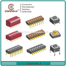 Top level 1.27mm, 2.54mm pitch DIP Switch & Tact Switch with CE FCC certificated